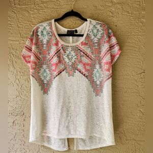 Aztec Open Back Shirt